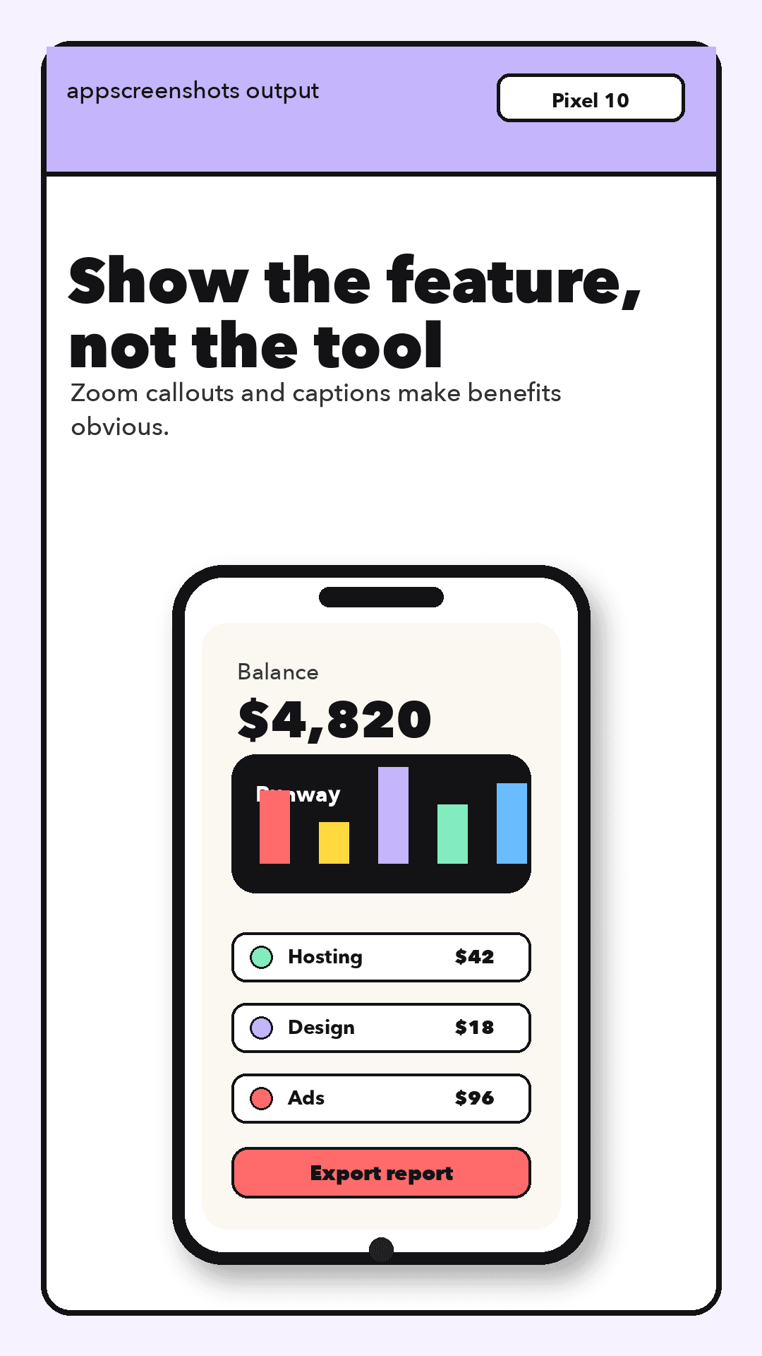 Generated Play Store screenshot for a finance app